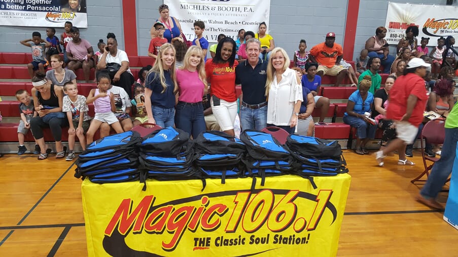 Michles & Booth at Back to School Community Event