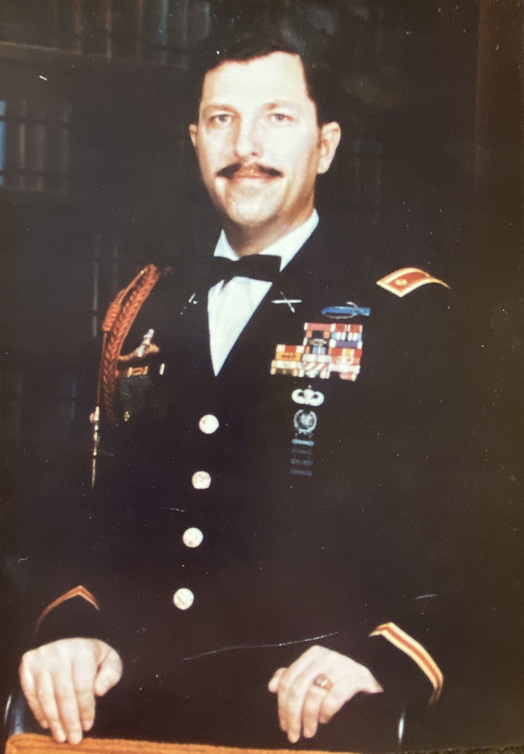 Senior Mr. Michles in uniform