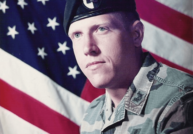 Image of marcus michles in army