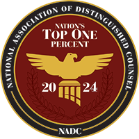 National Association of Distinguished Counsel - Top One Percent National Association of Distinguished Counsel - Top One Percent