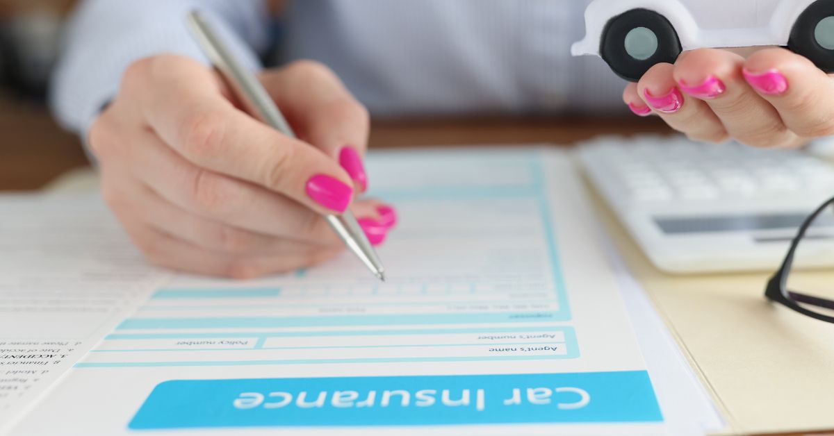 Car insurance form and tiny car