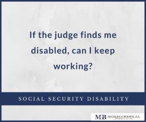 Income while disabled