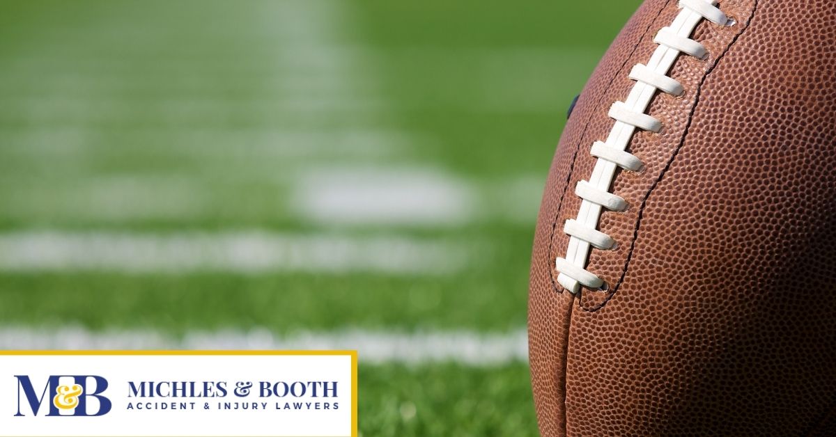 football on football field