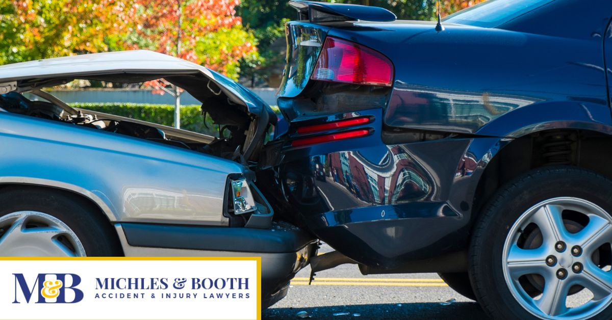 Rear-end car collision