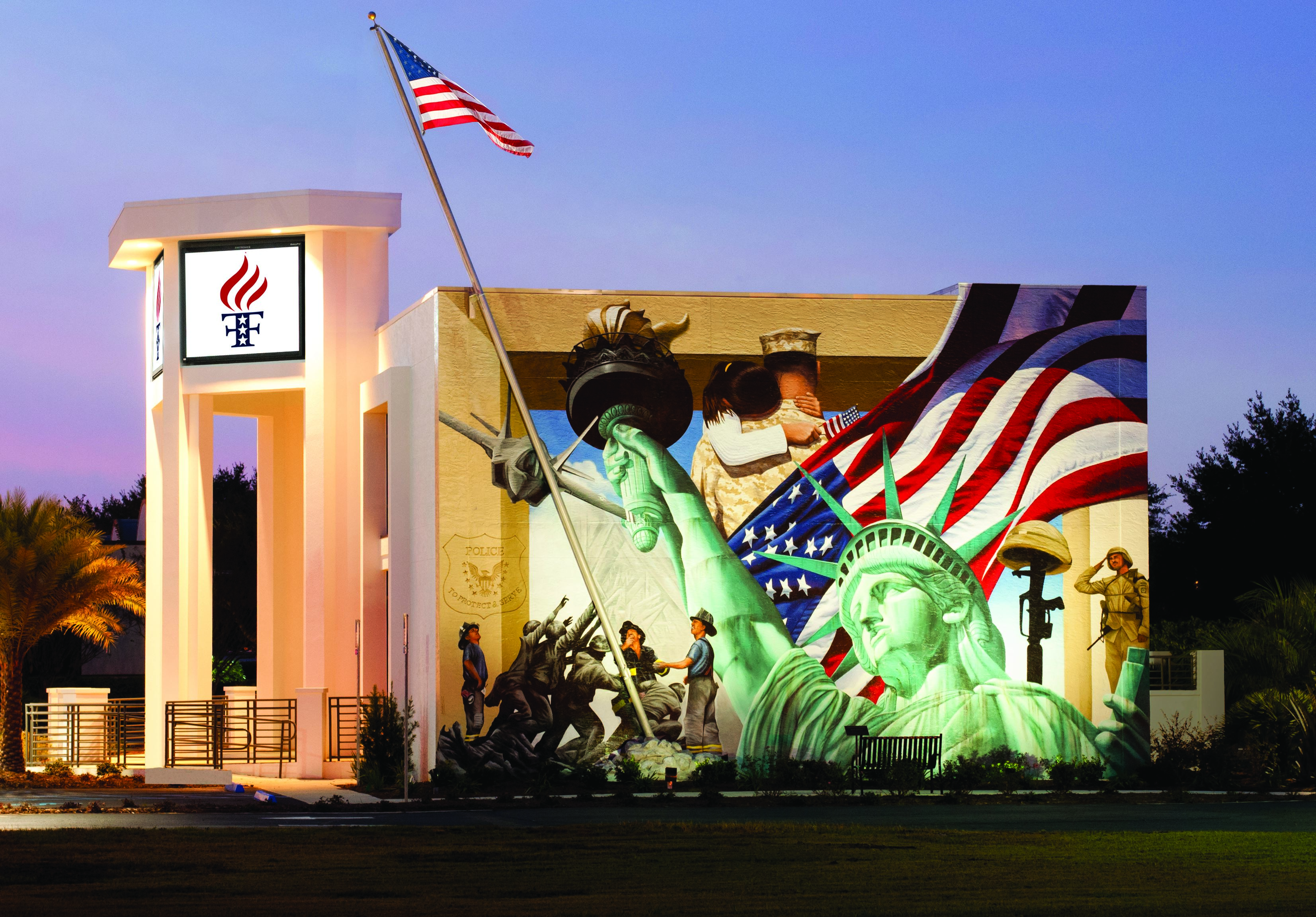 Image of Family Freedom mural at Pensacola Office